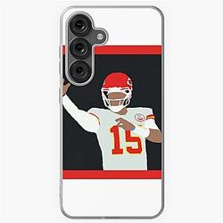 Patrick Mahomes Kansas City Football Sticker Minimalist Design Case for Samsung Galaxy
