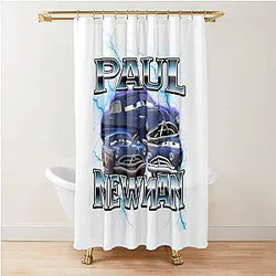 Paul Newman Cars 90s Bootleg Style Shower Curtain