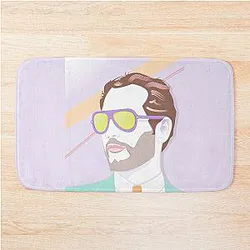 Pastel Paul Newman Summer Art Deco Bath Mat