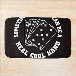 Cool Hand Luke Inspired Poker Player Card Movie Buff Paul Newman Classic TShirt Bath Mat