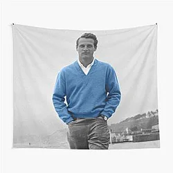 Paul Newman in a blue sweater Tapestry
