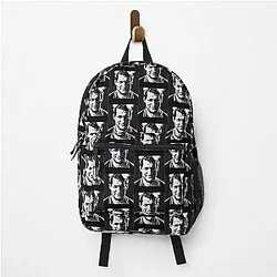 Paul Newman portrait drawing backpack