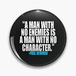 Paul Newman Enemies Pin