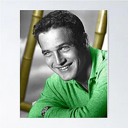 Paul Newman in Green Jersey Poster