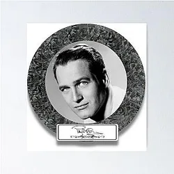 Paul Newman Classic Movie Star Signature Series Poster