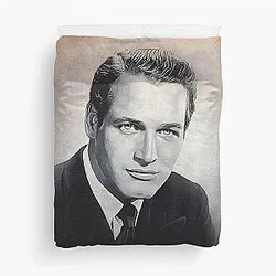 Paul Newman - Oil Painting on D90 Duvet Cover