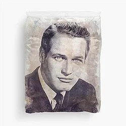 Paul Newman Art vintage watercolor Duvet Cover