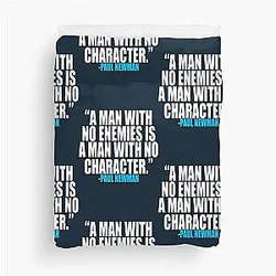 Paul Newman Enemies Duvet Cover