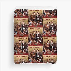 The Sting Poster Paul Newman Robert Redford Duvet Cover