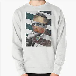 Van Gogh Self Portrait and Paul Newman Pop Retro Vintage Mashup Collage Pullover Sweatshirt