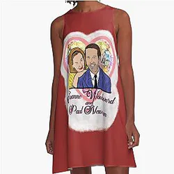 Joanne Woodward and Paul Newman A-Line Dress