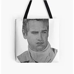 Paul Newman Drawing Print Tote Bag