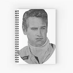 Paul Newman Spiral Notebook