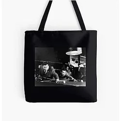 Jackie Gleason and Paul Newman All Over Print Tote Bag