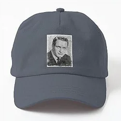 Paul Newman Art - Watercolor Bw D42 Dad Hat