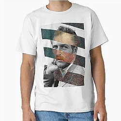 Van Gogh Self Portrait and Paul Newman Pop Retro Vintage Classic T-Shirt