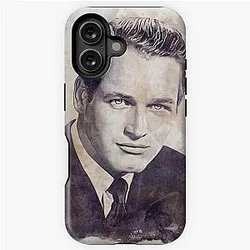 Paul Newman Art Vintage Watercolor D41 iPhone Case