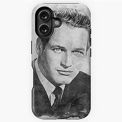 Paul Newman Art watercolor bw D42 iPhone Tough Case