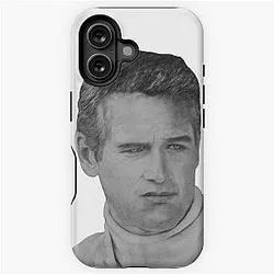 Paul Newman Drawing iPhone Case