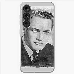 Paul Newman Art - watercolor black and white - D42 Samsung Galaxy Soft Case