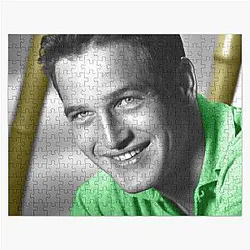 Paul Newman in Green Jersey Jigsaw Puzzle