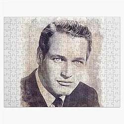 Paul Newman Art - vintage watercolor Jigsaw Puzzle