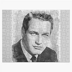 Paul Newman Art - watercolor - D42 Jigsaw Puzzle
