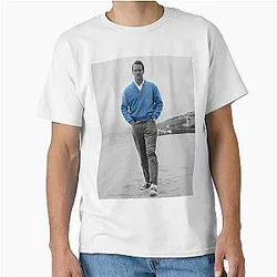 Paul Newman in a blue Classic T-Shirt