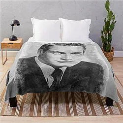 Paul Newman Art watercolor Throw Blanket