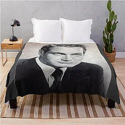 Paul Newman Art oil paint Throw Blanket