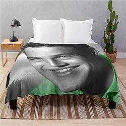 Paul Newman Green Jersey Throw Blanket