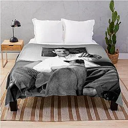 Paul Newman and Kitty Throw Blanket
