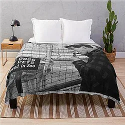Paul Newman and cat Throw Blanket