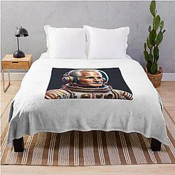 Paul Newman Gracious Astronaut Throw Blanket
