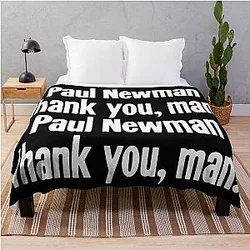 Paul Newman Thank You Man Throw Blanket