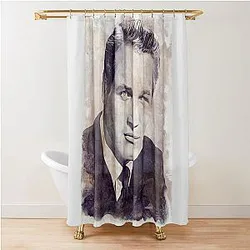 Paul Newman Art vintage watercolor D41 Shower Curtain