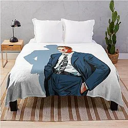 Paul Newman An illustration by Paul Cemmick Throw Blanket
