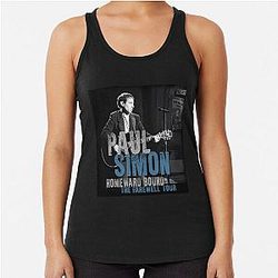 Paul Simon Farewell Tour Music Band Racerback Tank Top