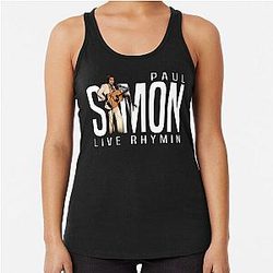 Gift For Fans Paul Simon Cute Graphic Gifts Racerback Tank Top