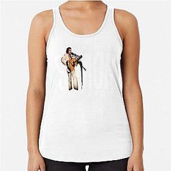 Gifts For Women Paul Simon Live Rhymin 1974 Cool Graphic Gifts Racerback Tank Top