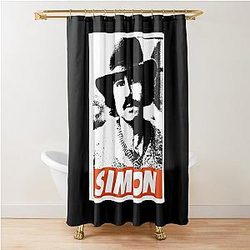 Mens Funny Paul Simon Gift For Music Fans Shower Curtain