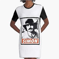Needed Gifts Paul Simon Graphic For Fans Graphic T-Shirt Dress