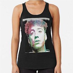 Paulo Londra Watercolor Design Racerback Tank Top