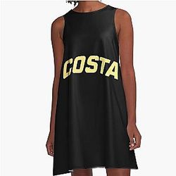 Paulo Costa Borrachinha A-Line Dress