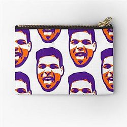 Paulo Costa Purple Zipper Pouch