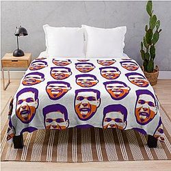 Paulo Costa Purple Throw Blanket