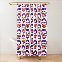 Paulo Costa Purple Shower Curtain