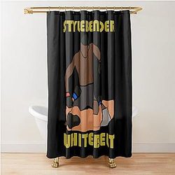 Isreal Adesanya vs Paulo Costa UFC 253 Black Shower Curtain
