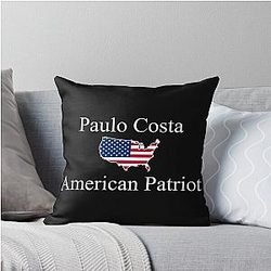 Paulo Costa American Throw Pillow