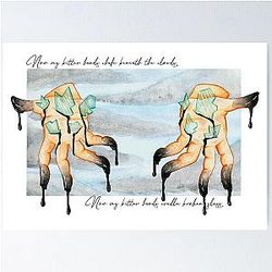 "Bitter Hands" (Pearl Jam - Black) Poster